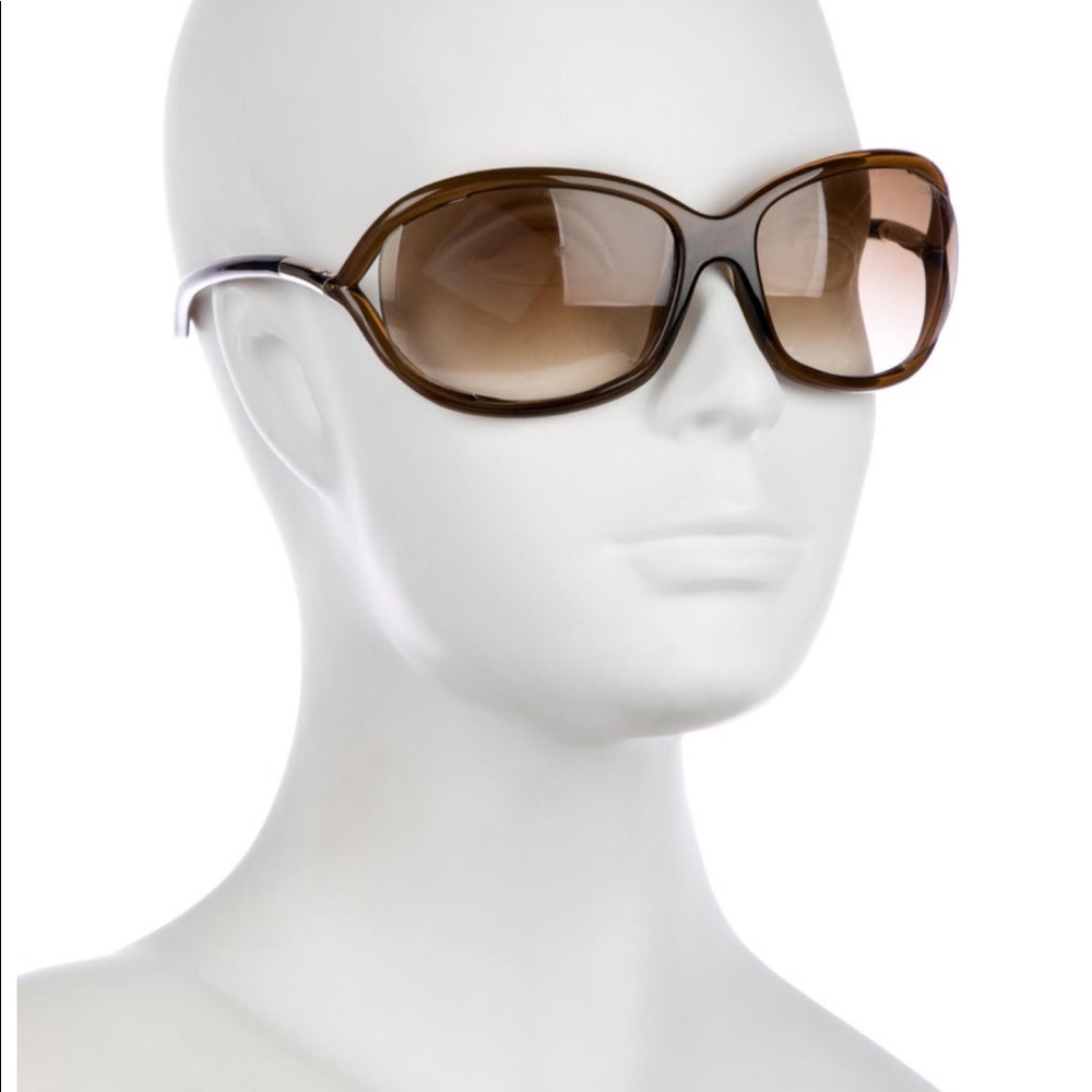 NWOT TOM FORD BROWN OVERSIZE GLASSES W/DESIGNER LUXE HARD CASE msrp $700+